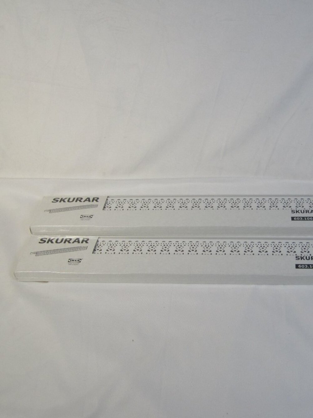 IKEA SKURAR Wall Shelf White Open Lace Metal 70cm - Lot of 2 - New